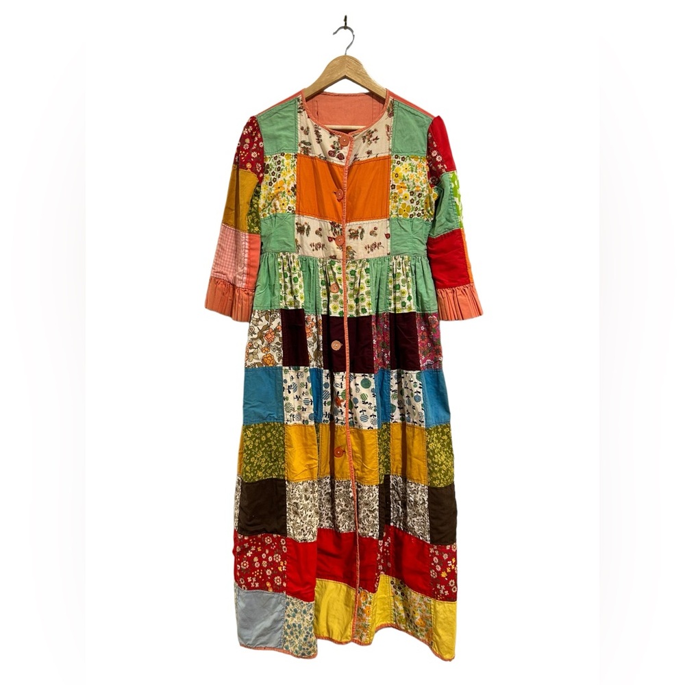 Long Sleeve Quilted Dress